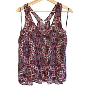 Olive & Oak 100% Rayon Aztec Racerback Tank